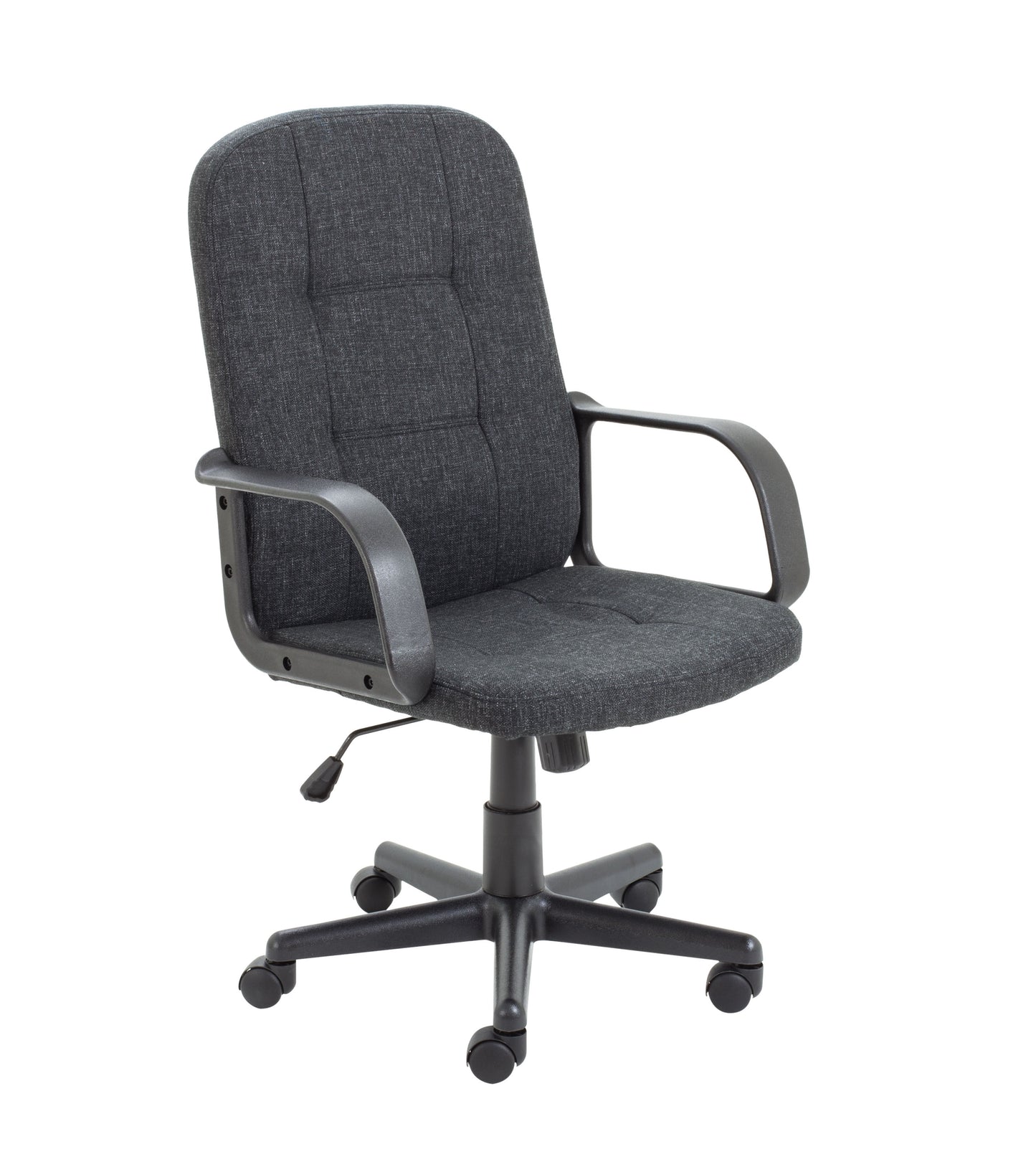 Jack Two Fabric Executive Chair with Fixed Arms|Black