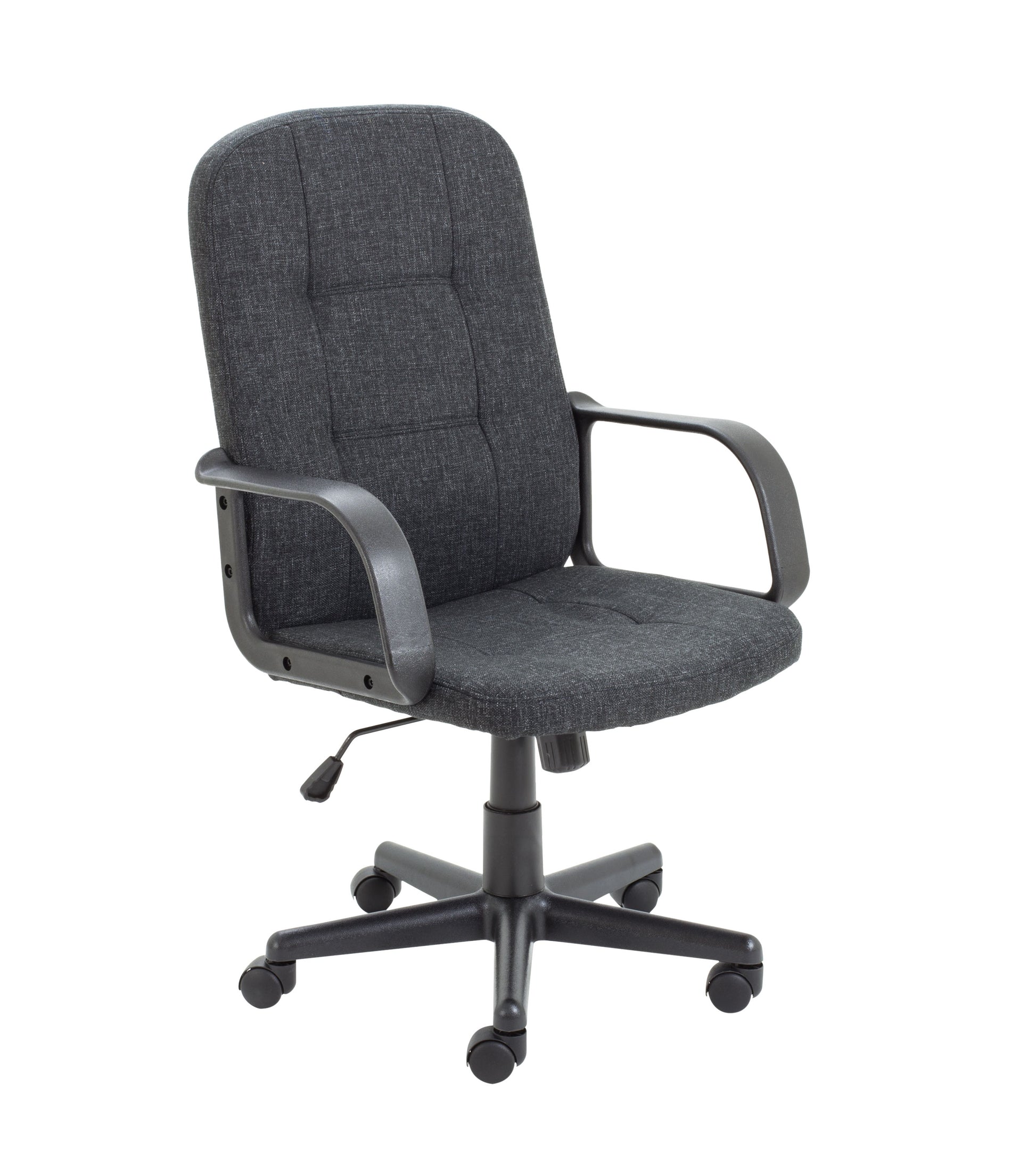 Jack Two Fabric Executive Chair with Fixed Arms|Black