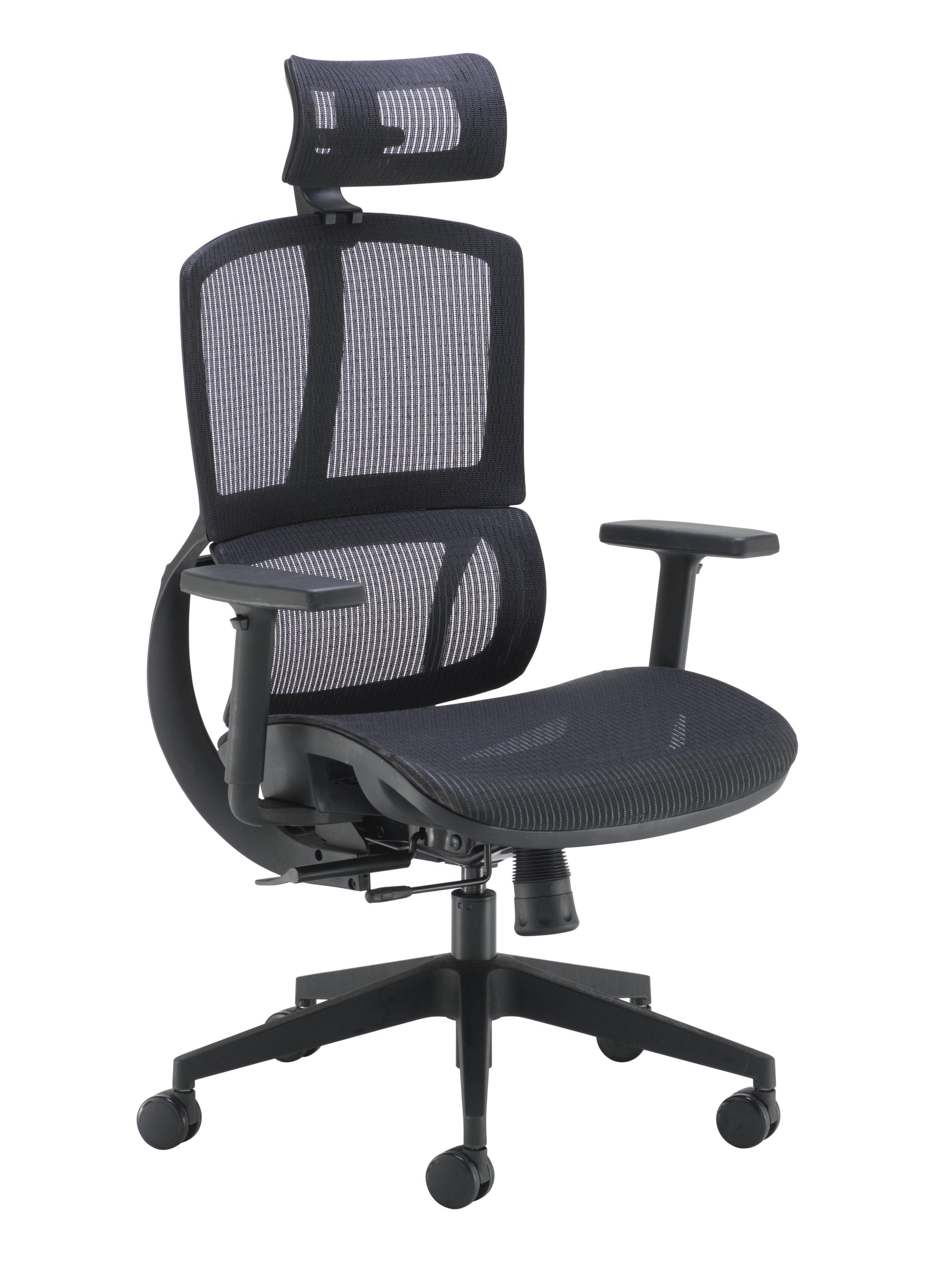 Alto High Mesh Back Task Chair with Adjustable Arms|Black