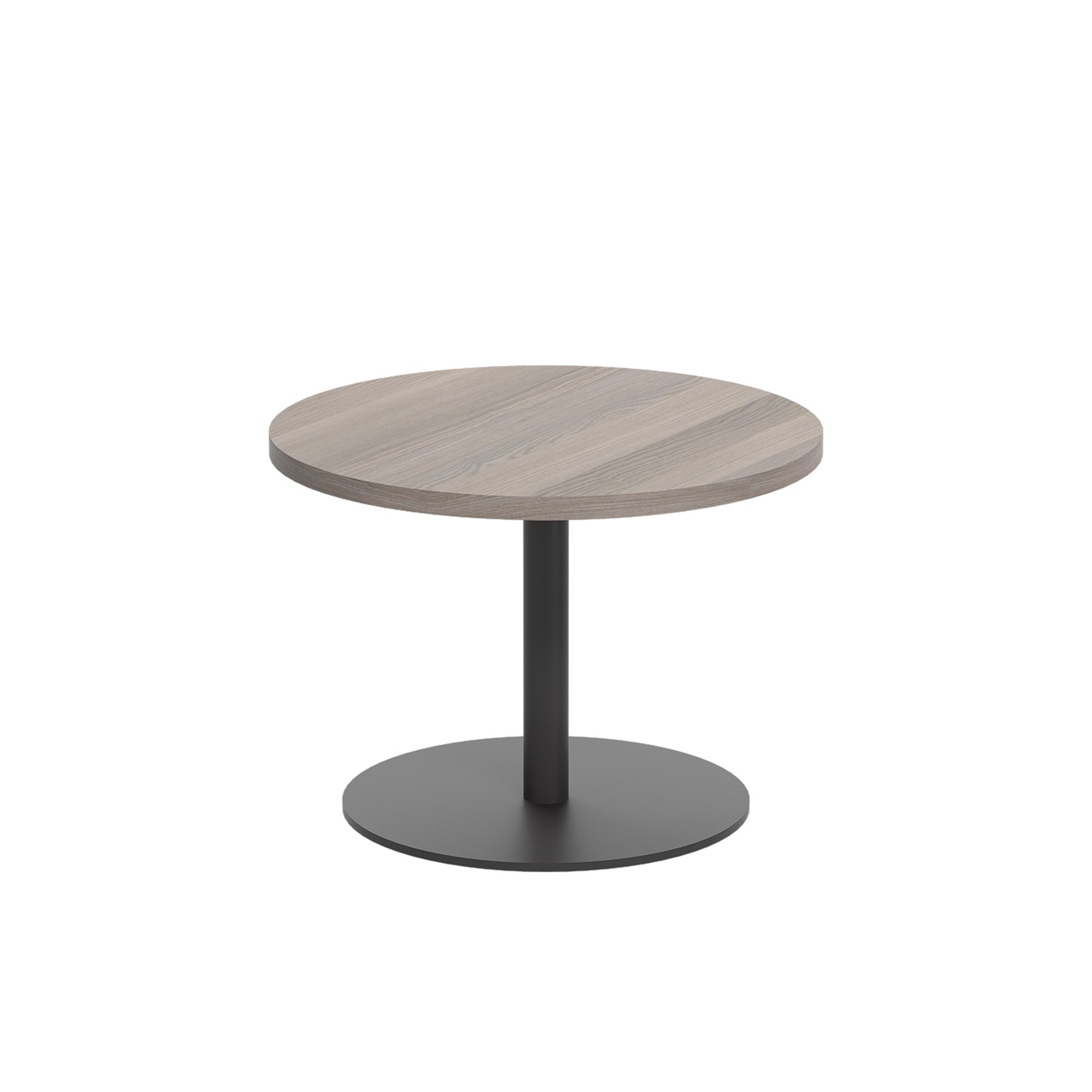 Contract 600mm Low Table (FSC)|Grey Oak-Black
