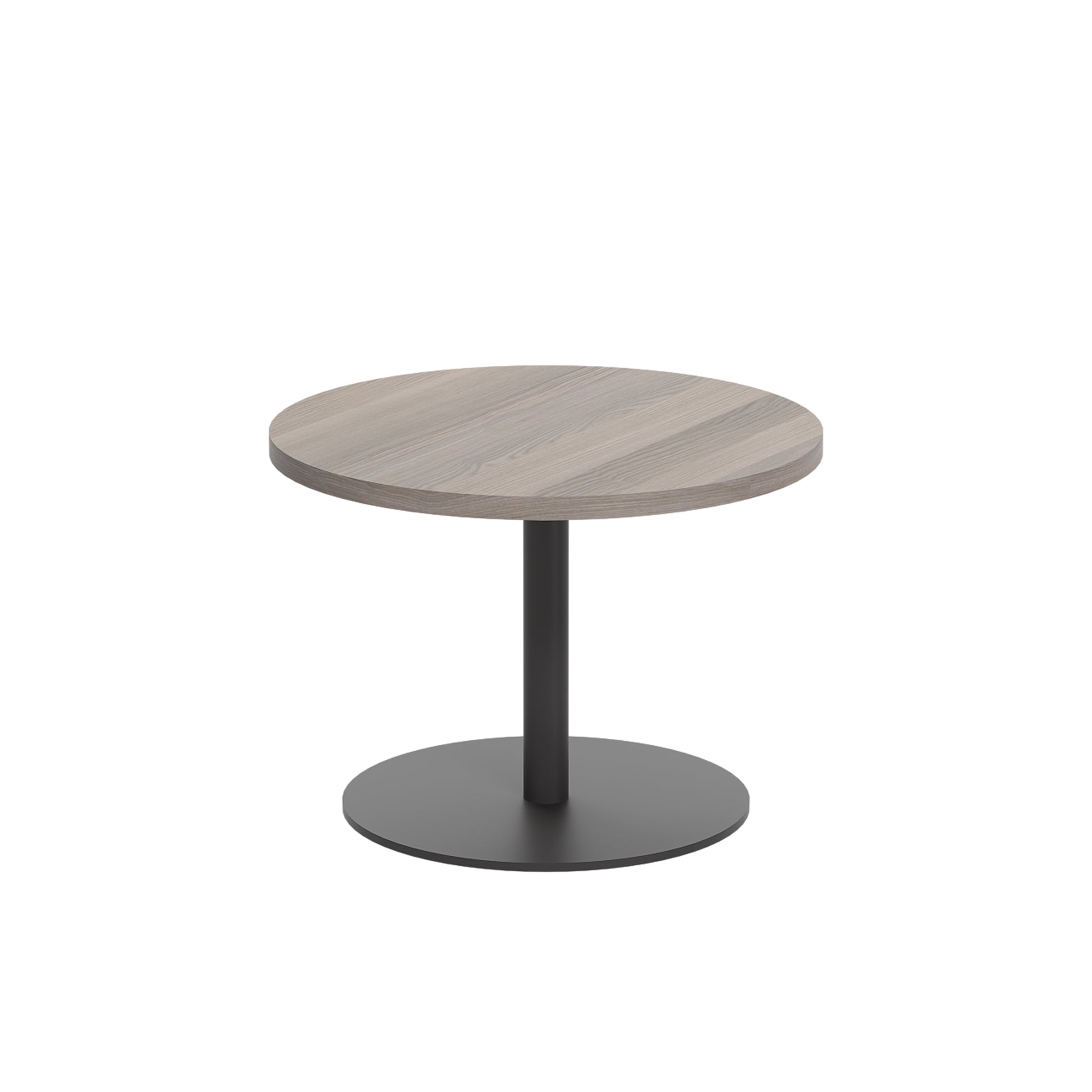 Contract 600mm Low Table (FSC)|Grey Oak-Black