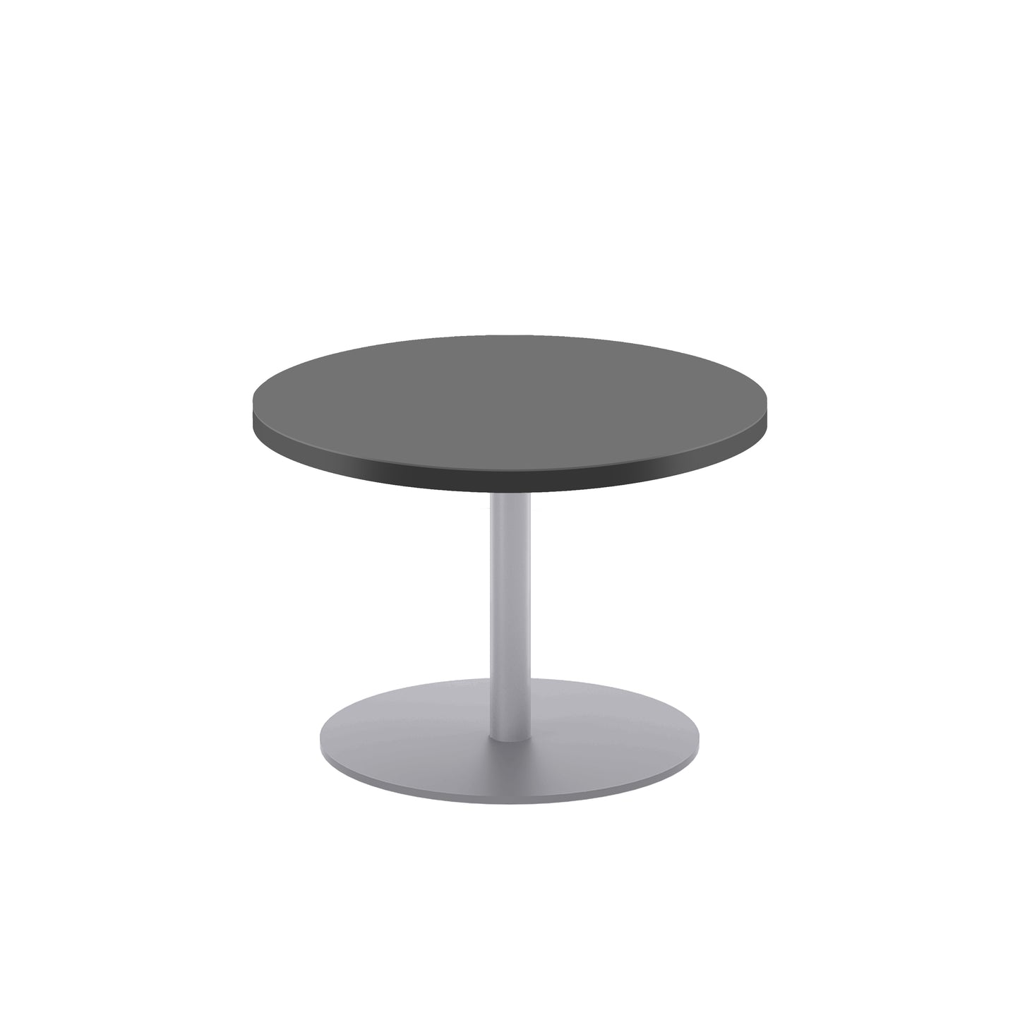 Contract 600mm Low Table (FSC)|Black-Silver