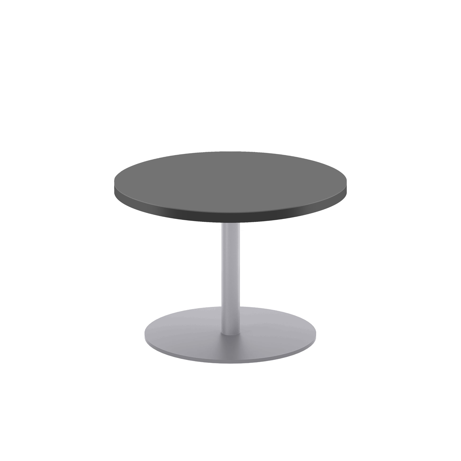 Contract 600mm Low Table (FSC)|Black-Silver