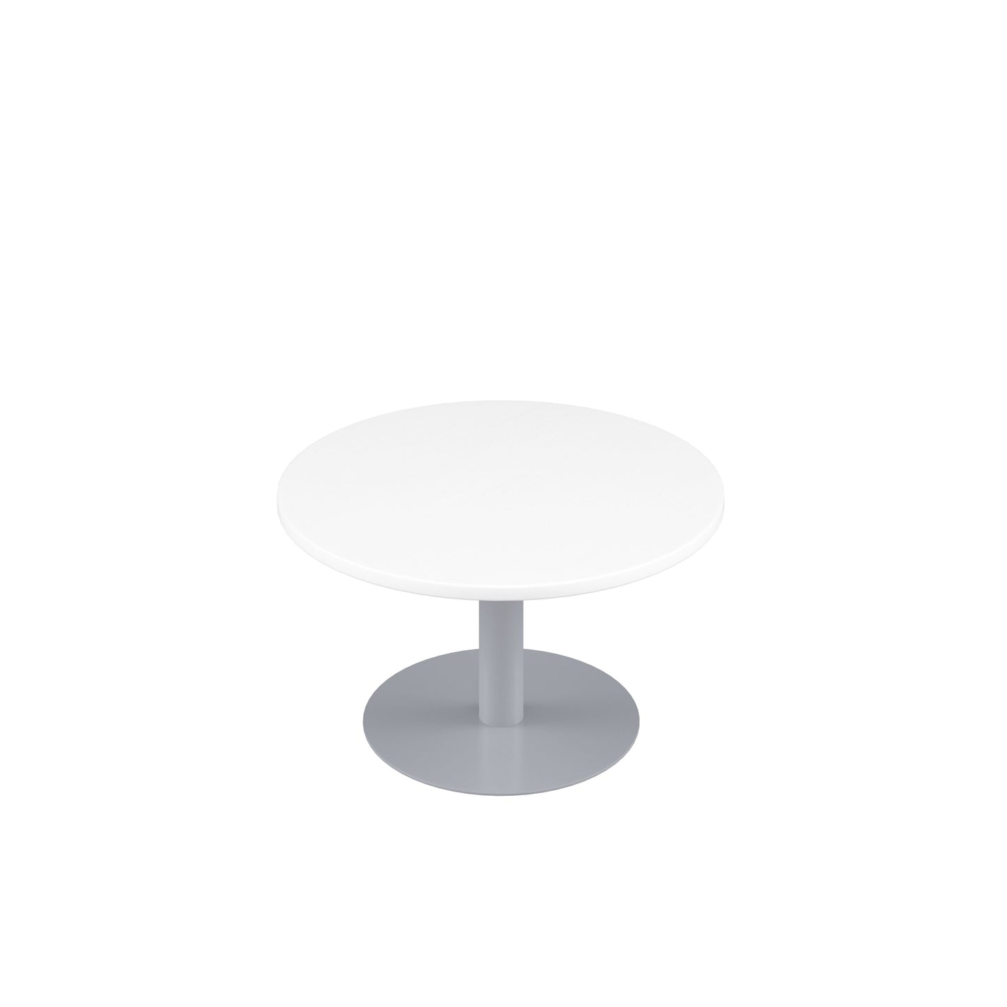 Contract 600mm Low Table (FSC)|White-Silver