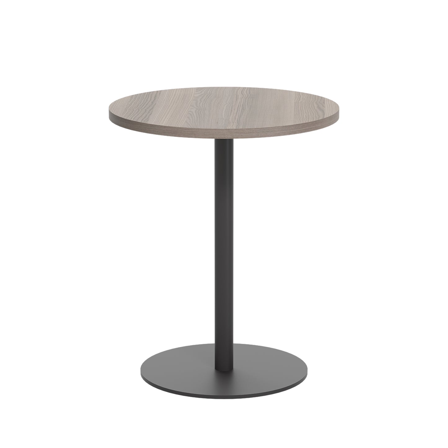Contract 600mm Mid Table (FSC)|Grey Oak-Black