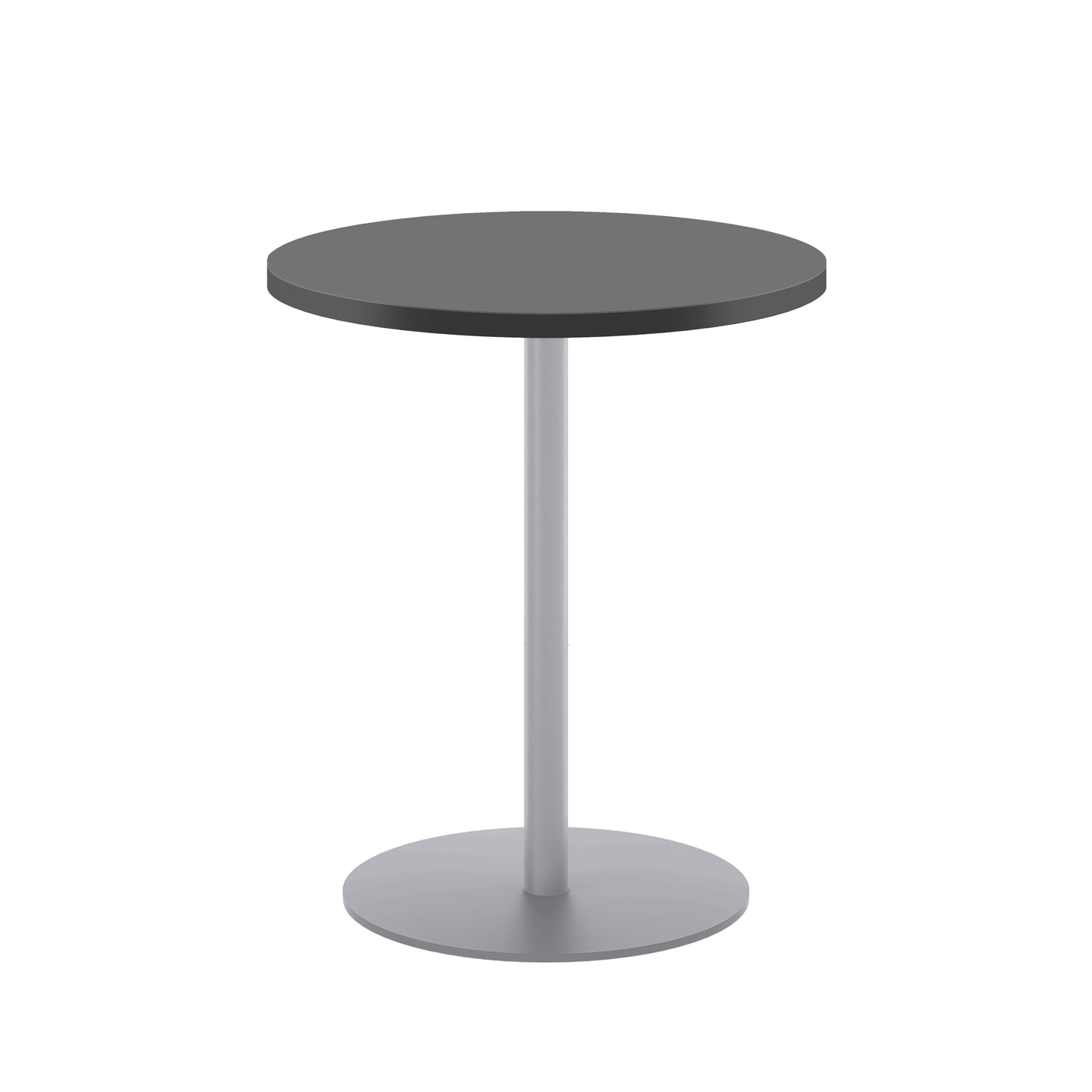 Contract 600mm Mid Table (FSC)|Black-Silver