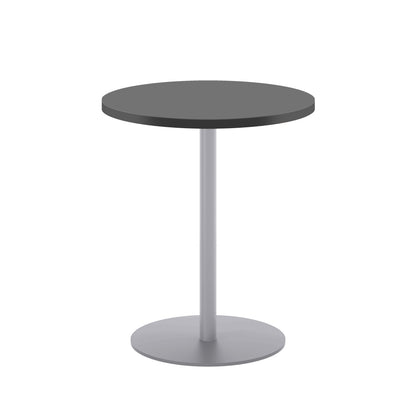 Contract 600mm Mid Table (FSC)|Black-Silver