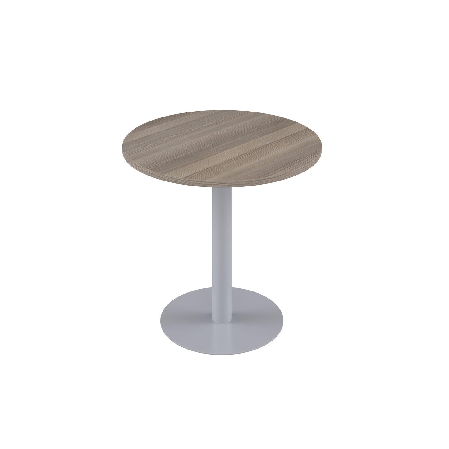 Contract 600mm Mid Table (FSC)|Grey Oak-Silver