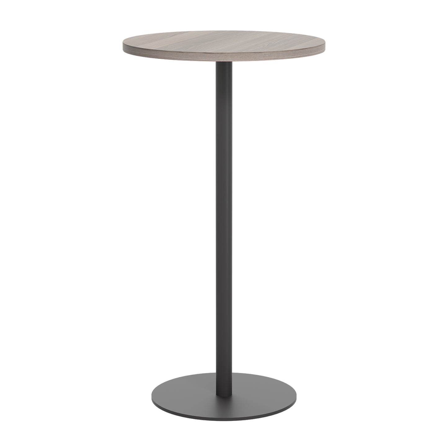 Contract 600mm High Table (FSC)|Grey Oak-Black