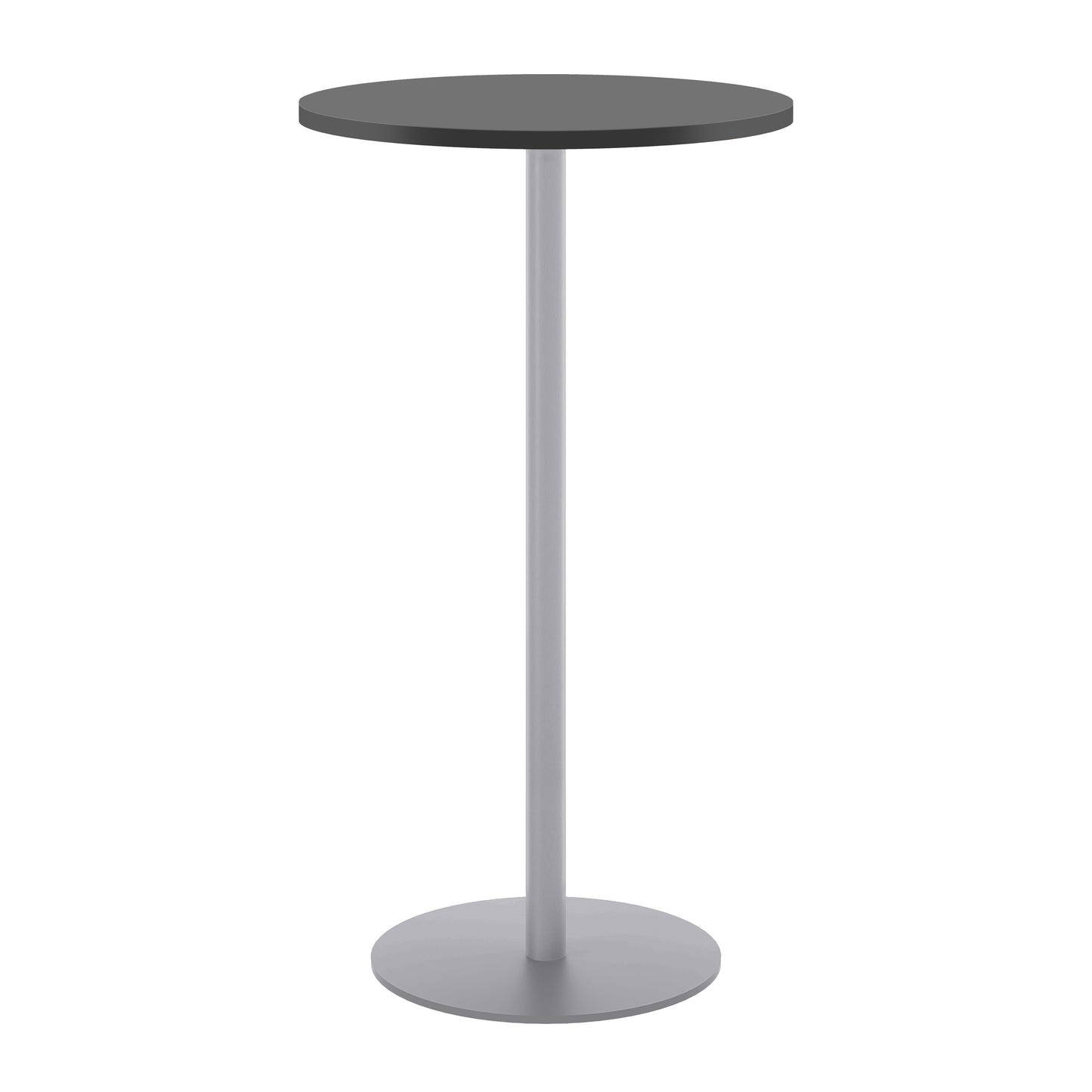 Contract 600mm High Table (FSC)|Black-Silver
