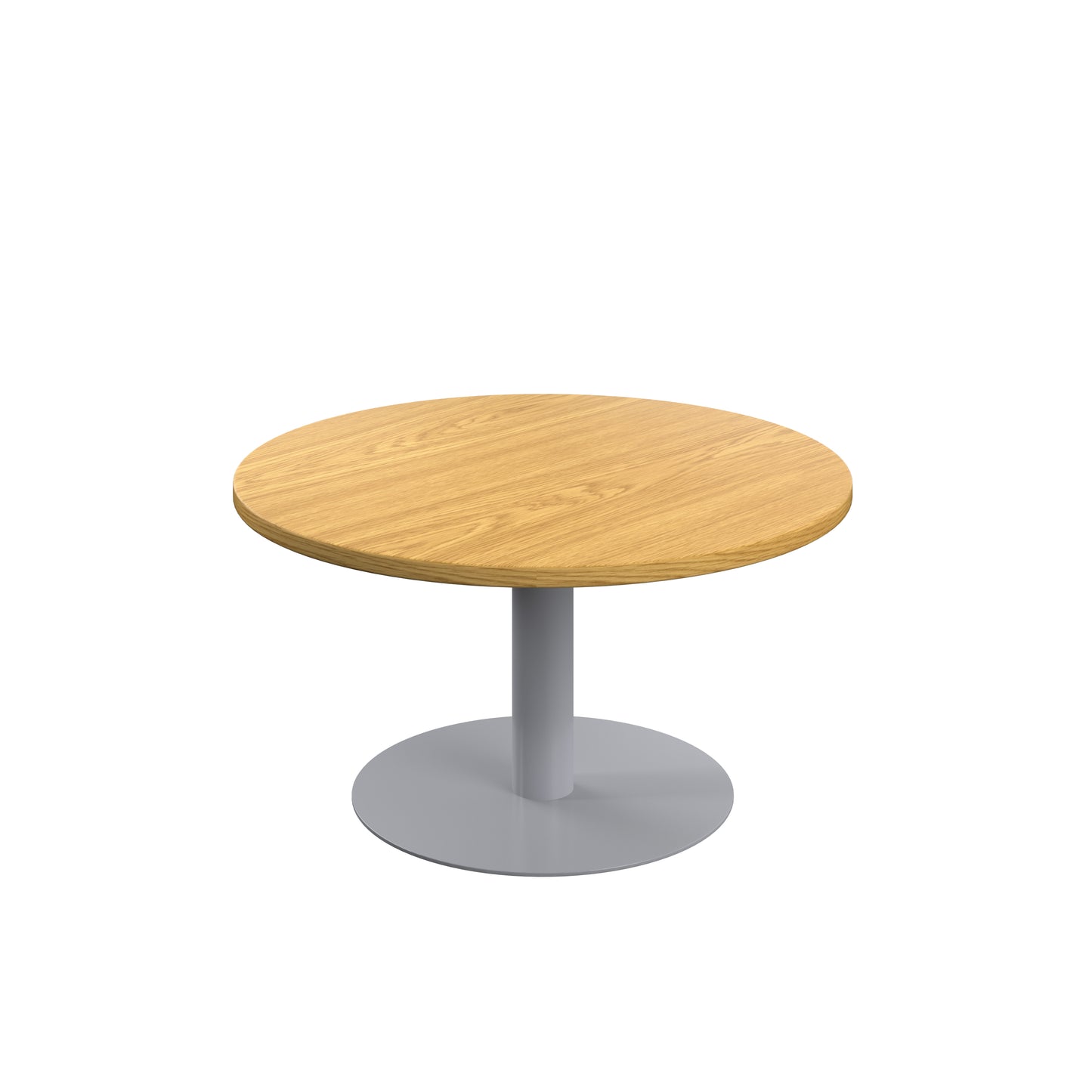 Contract 800mm Low Table (FSC)|Nova Oak-Silver