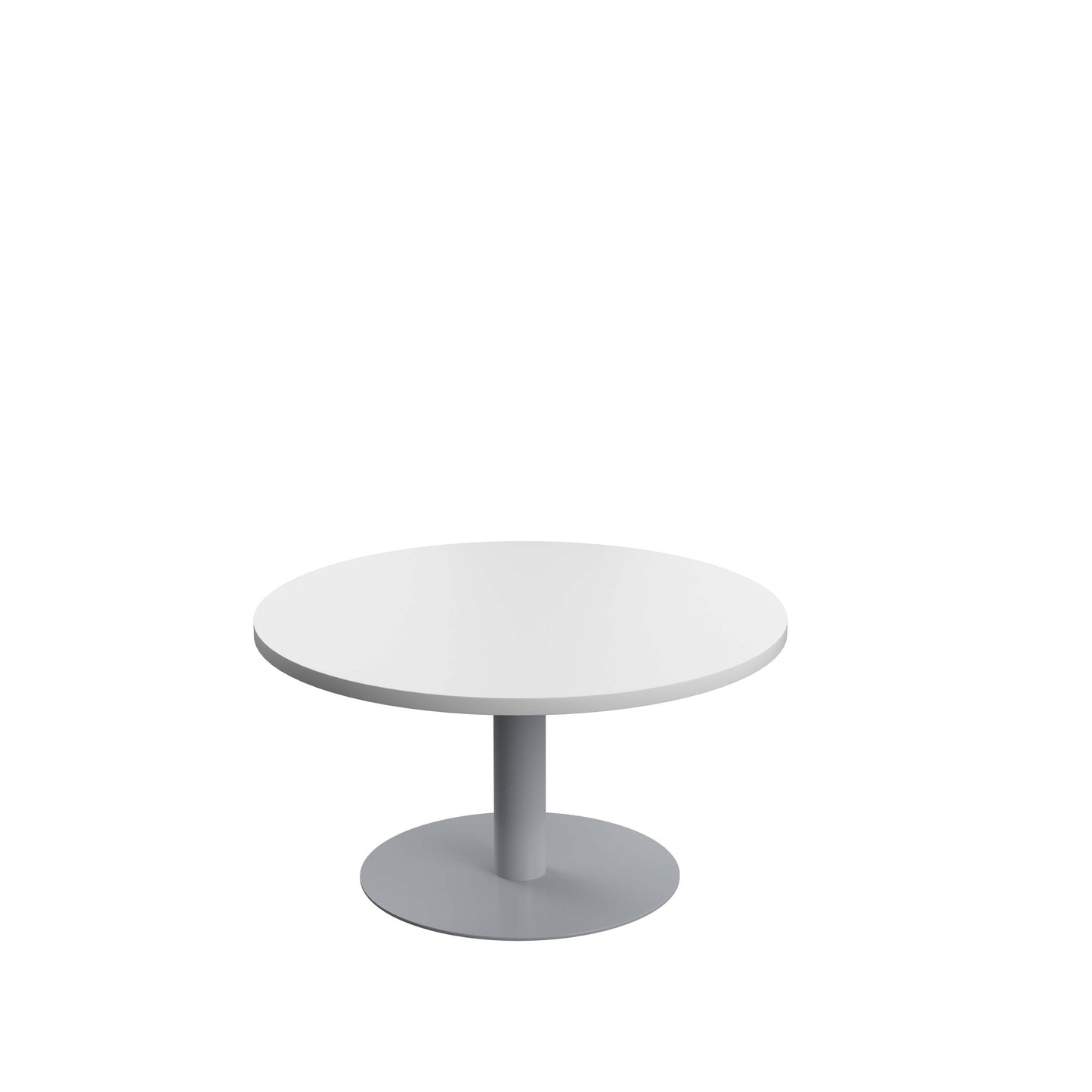 Contract 800mm Low Table (FSC)|White-Silver
