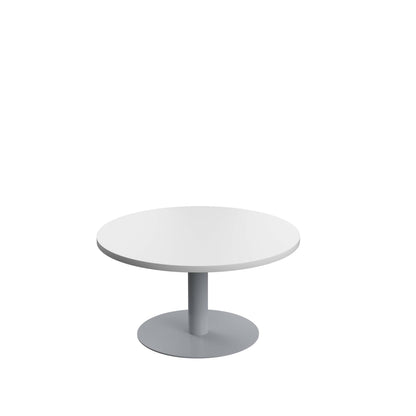 Contract 800mm Low Table (FSC)|White-Silver