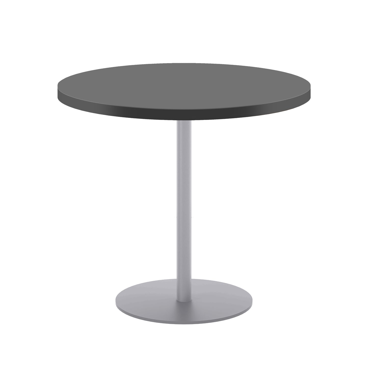 Contract 800mm Mid Table (FSC)|Black-Silver