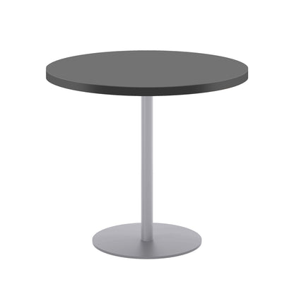Contract 800mm Mid Table (FSC)|Black-Silver