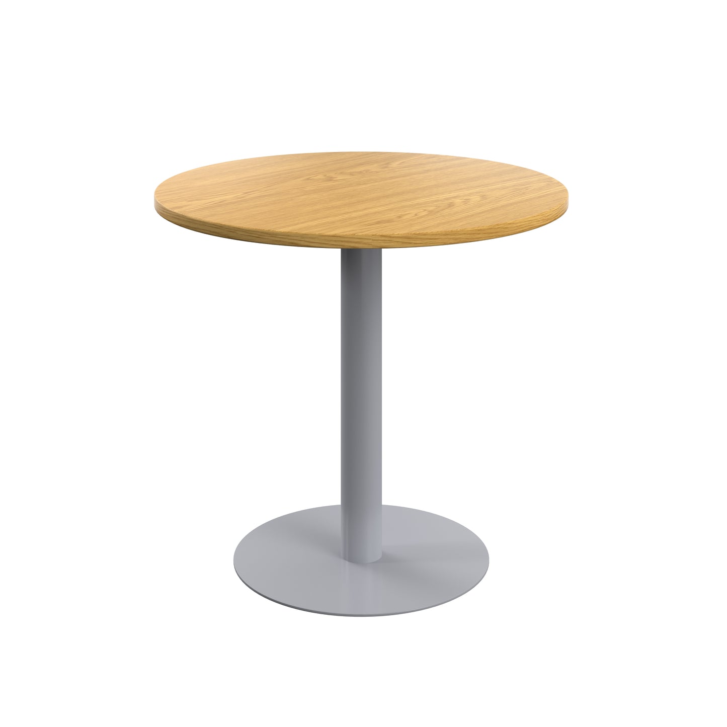 Contract 800mm Mid Table (FSC)|Nova Oak-Silver