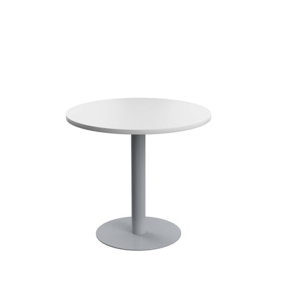 Contract 800mm Mid Table (FSC)|White-Silver