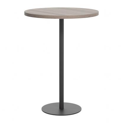 Contract 800mm High Table (FSC)|Grey Oak-Black