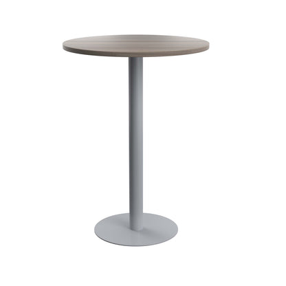 Contract 800mm High Table (FSC)|Grey Oak-Silver