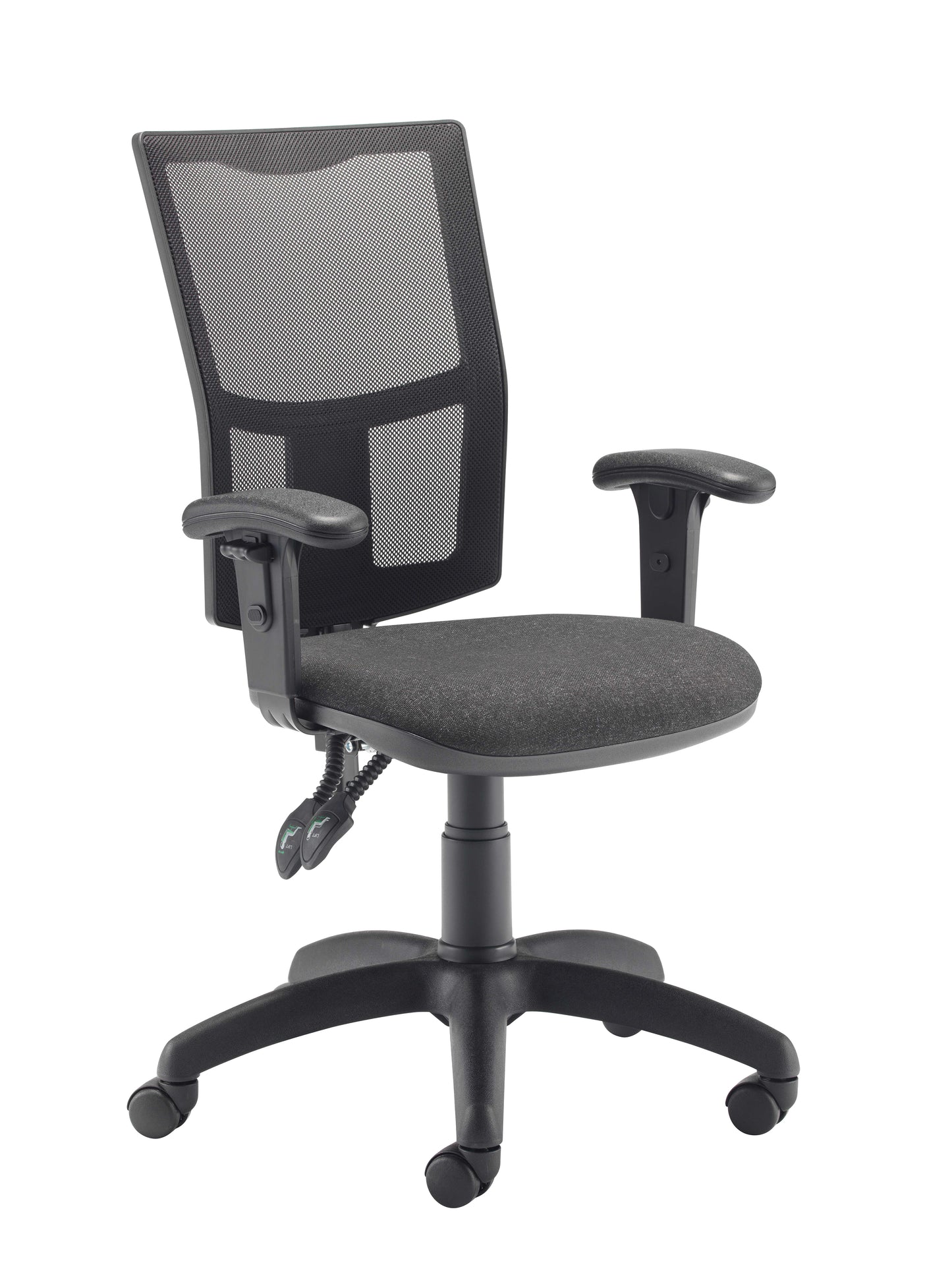 Calypso 2 Mesh Office Chair With Adjustable Arms|Charcoal