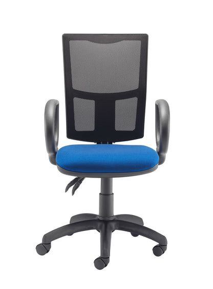 Calypso 2 Mesh Office Chair With Fixed Arms|Royal Blue