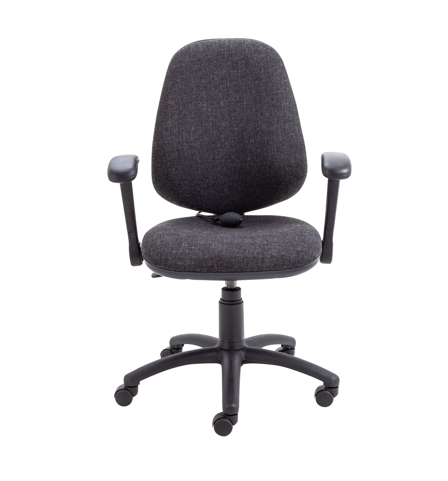 Calypso Ergo 2 Lever Office Chair With Lumbar Pump And Folding Arms|Charcoal
