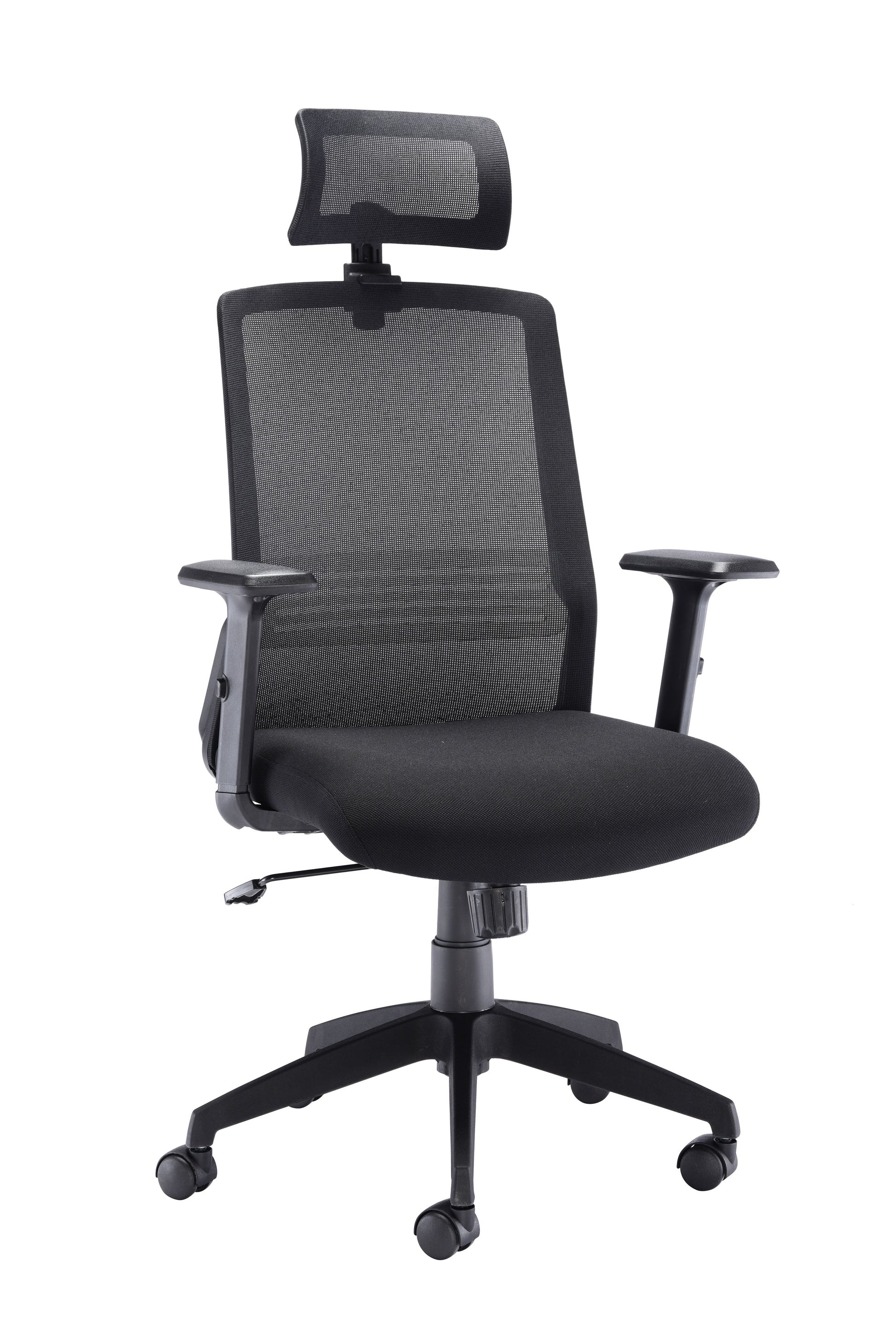 Denali High-Back Office Chair With Headrest|Black