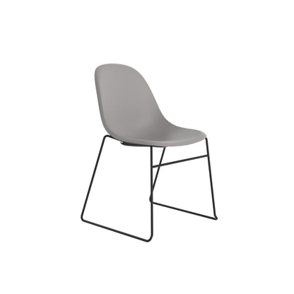 Lizzie Skid Chair|Grey