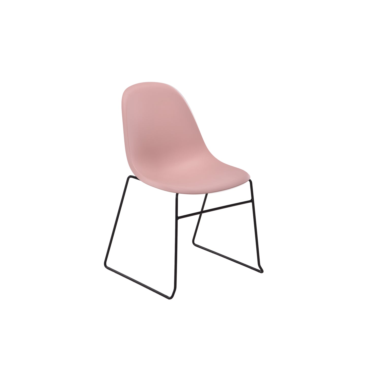 Lizzie Skid Chair|Pink