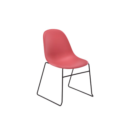 Lizzie Skid Chair|Red