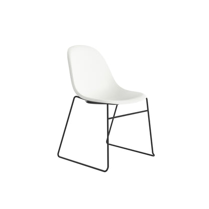 Lizzie Skid Chair|White