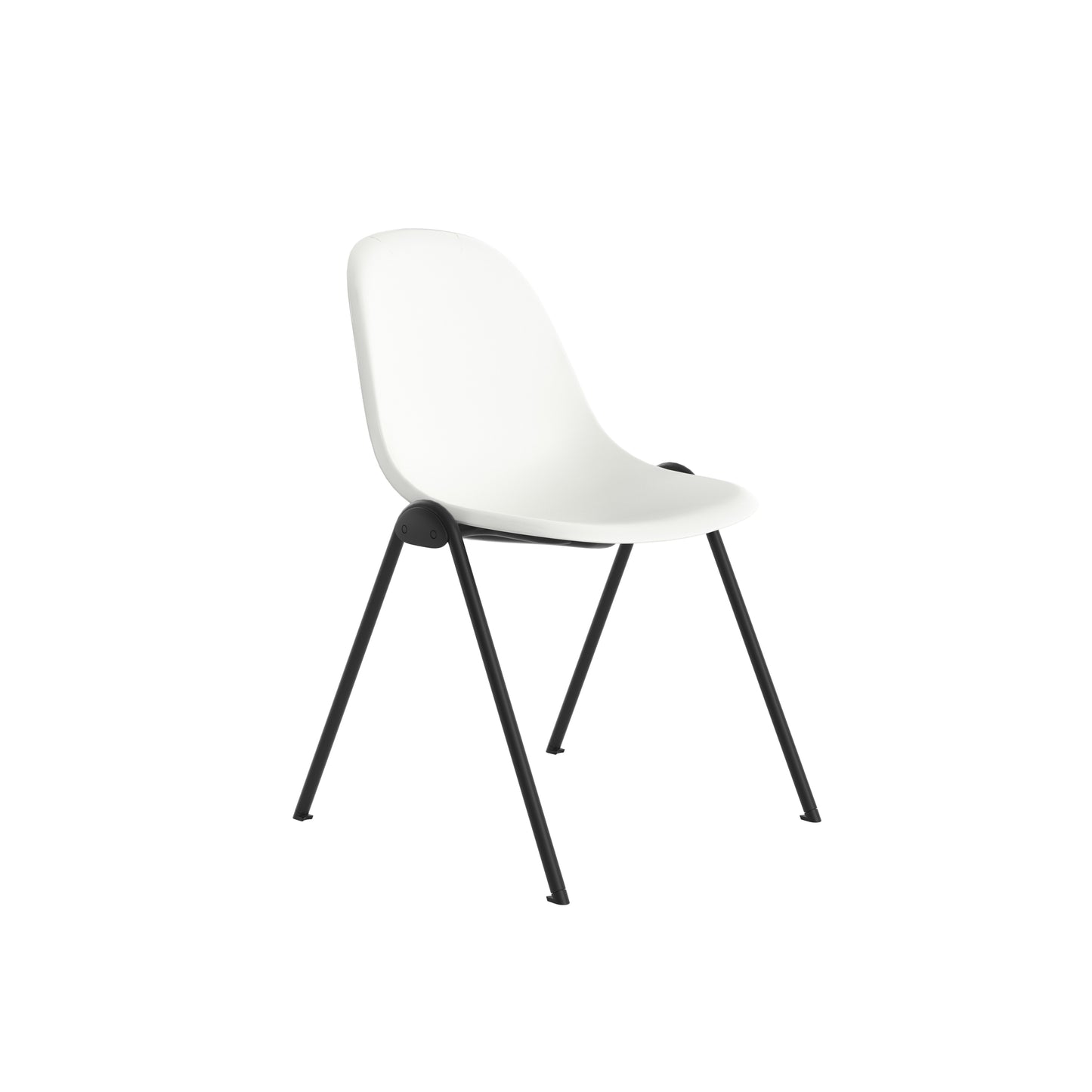 Lizzie 4 Leg Chair|White