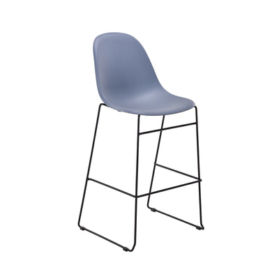 Lizzie High Stool|Steel Blue