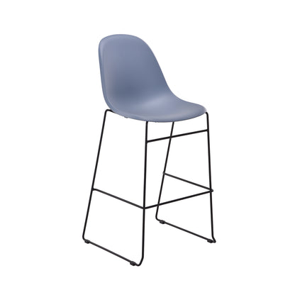 Lizzie High Stool|Steel Blue
