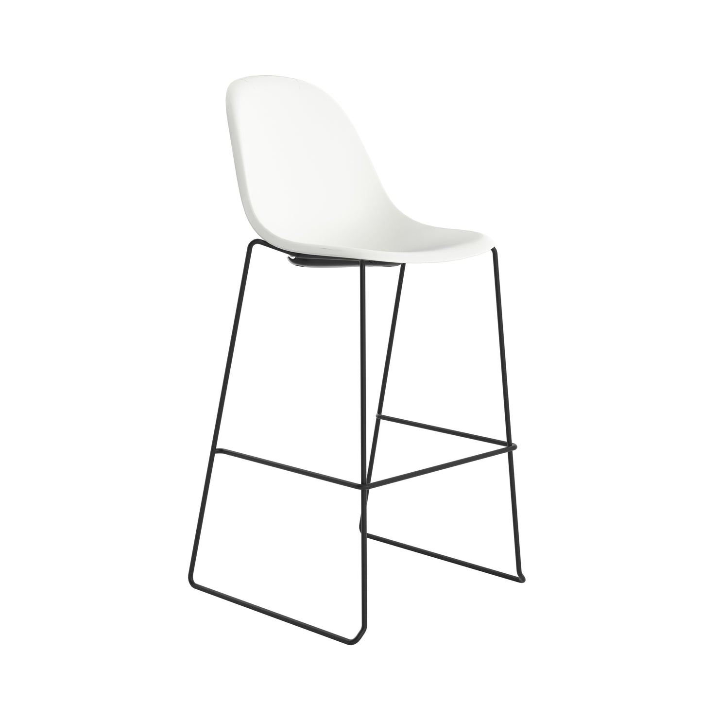 Lizzie High Stool|White