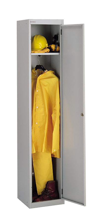Bisley|Steel Locker|1 Door|305x305x1802|Goose Grey