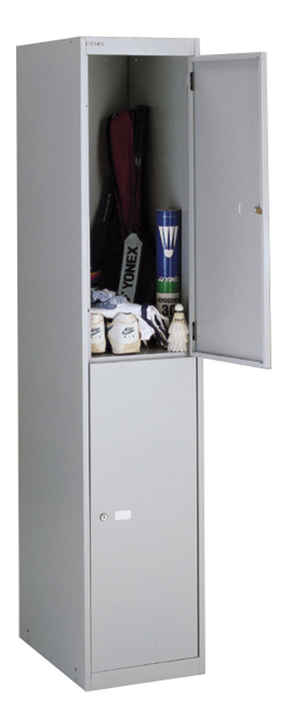 Bisley|Steel Locker|2 Door|305x305x1802|Goose Grey