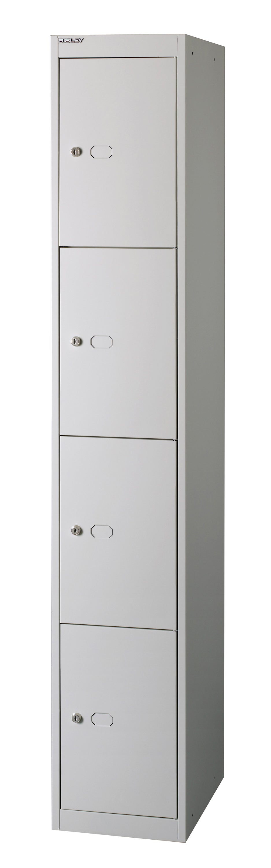 Bisley|Steel Locker|4 Door|305x305x1802|Goose Grey