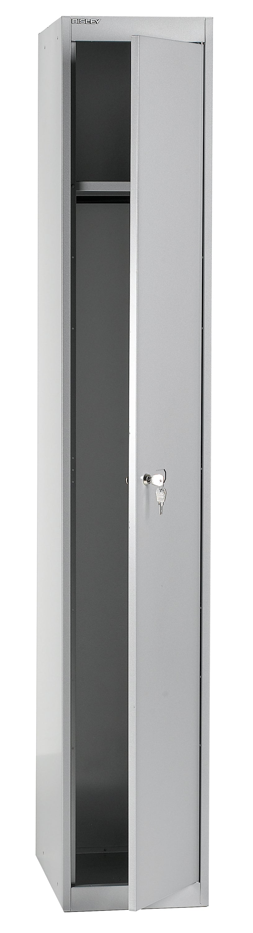 Bisley|Steel Locker|1 Door|305x457x1802|Goose Grey