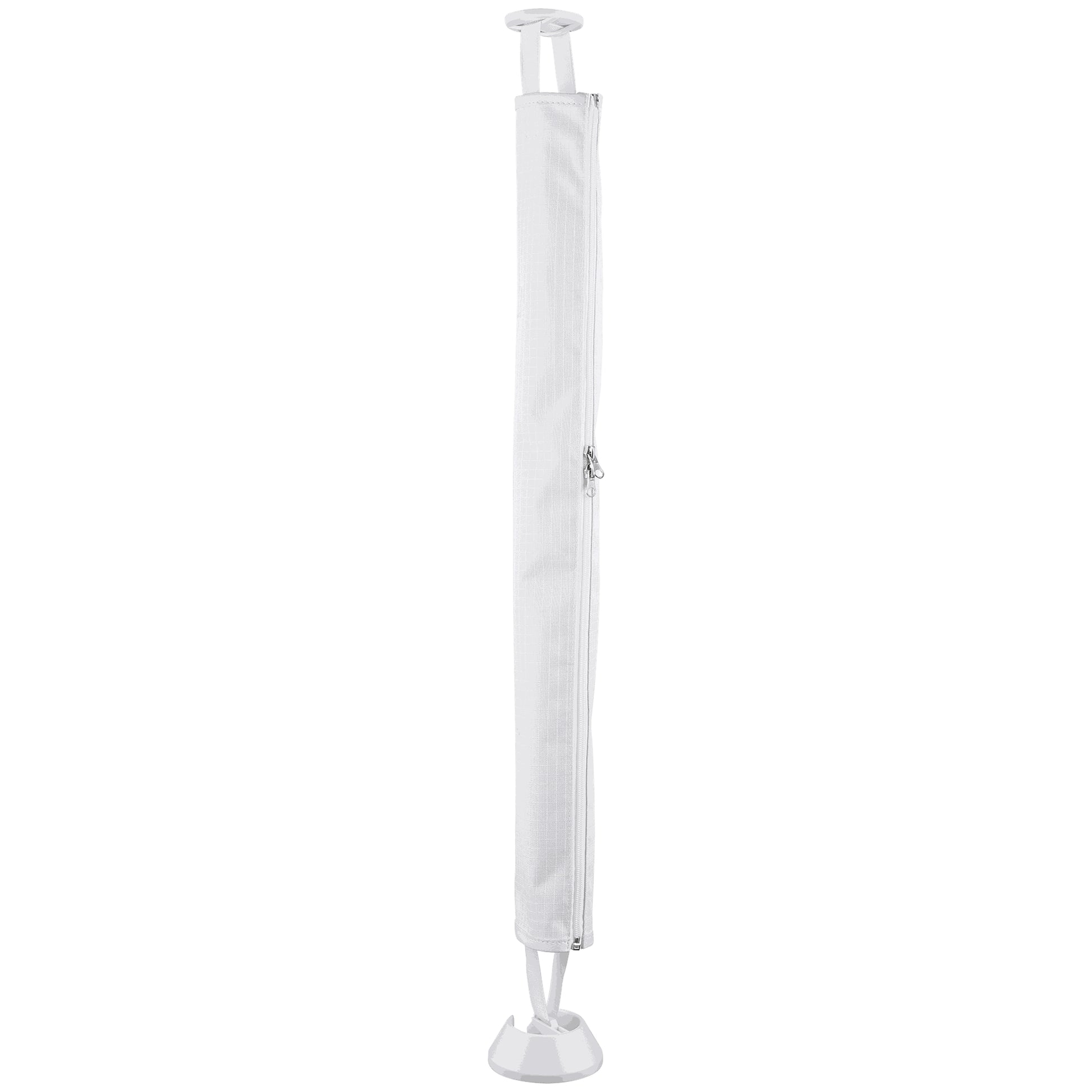 Fabric Cable Spine With Zip & Weighted Base White