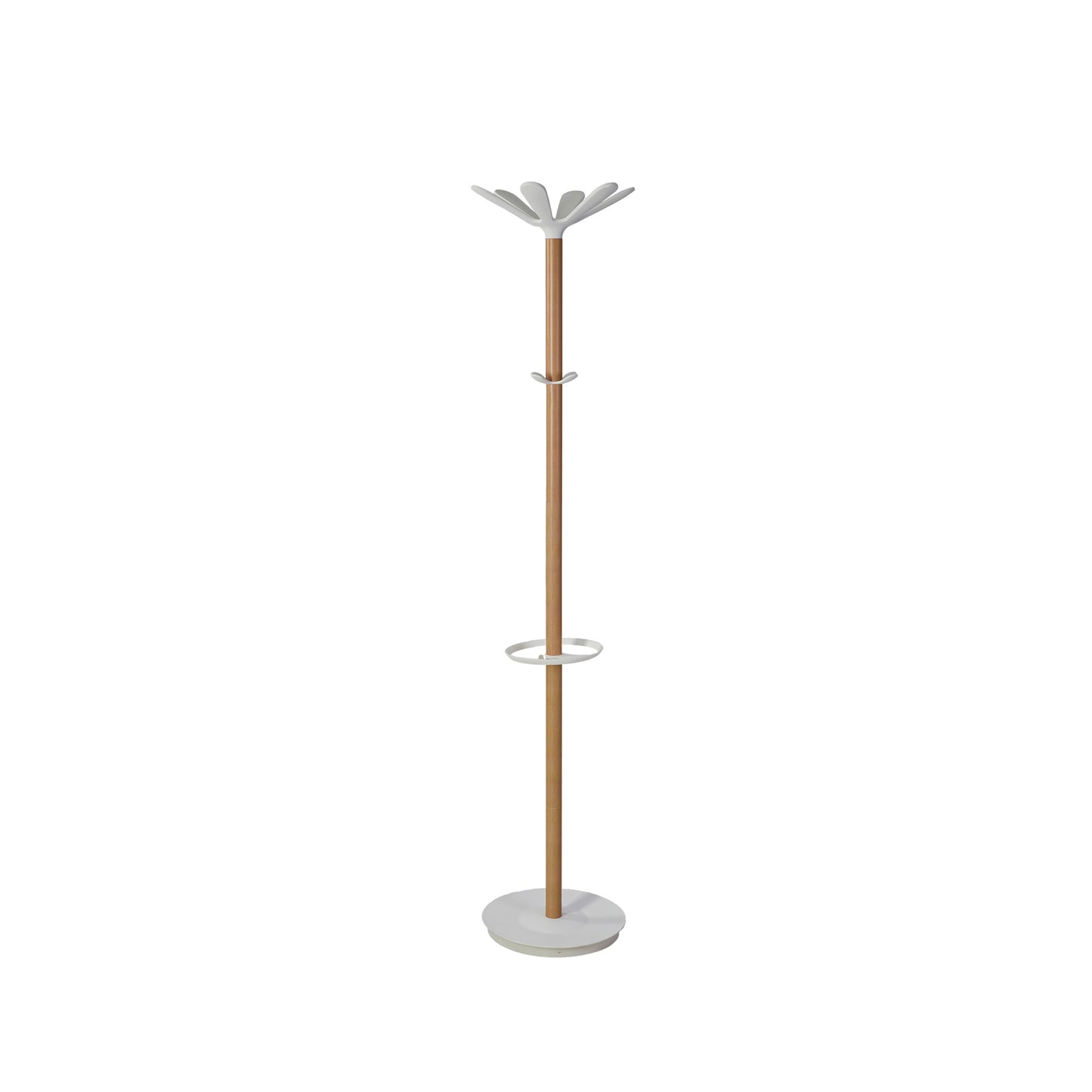 Wooden Coat Stand | Beech-White