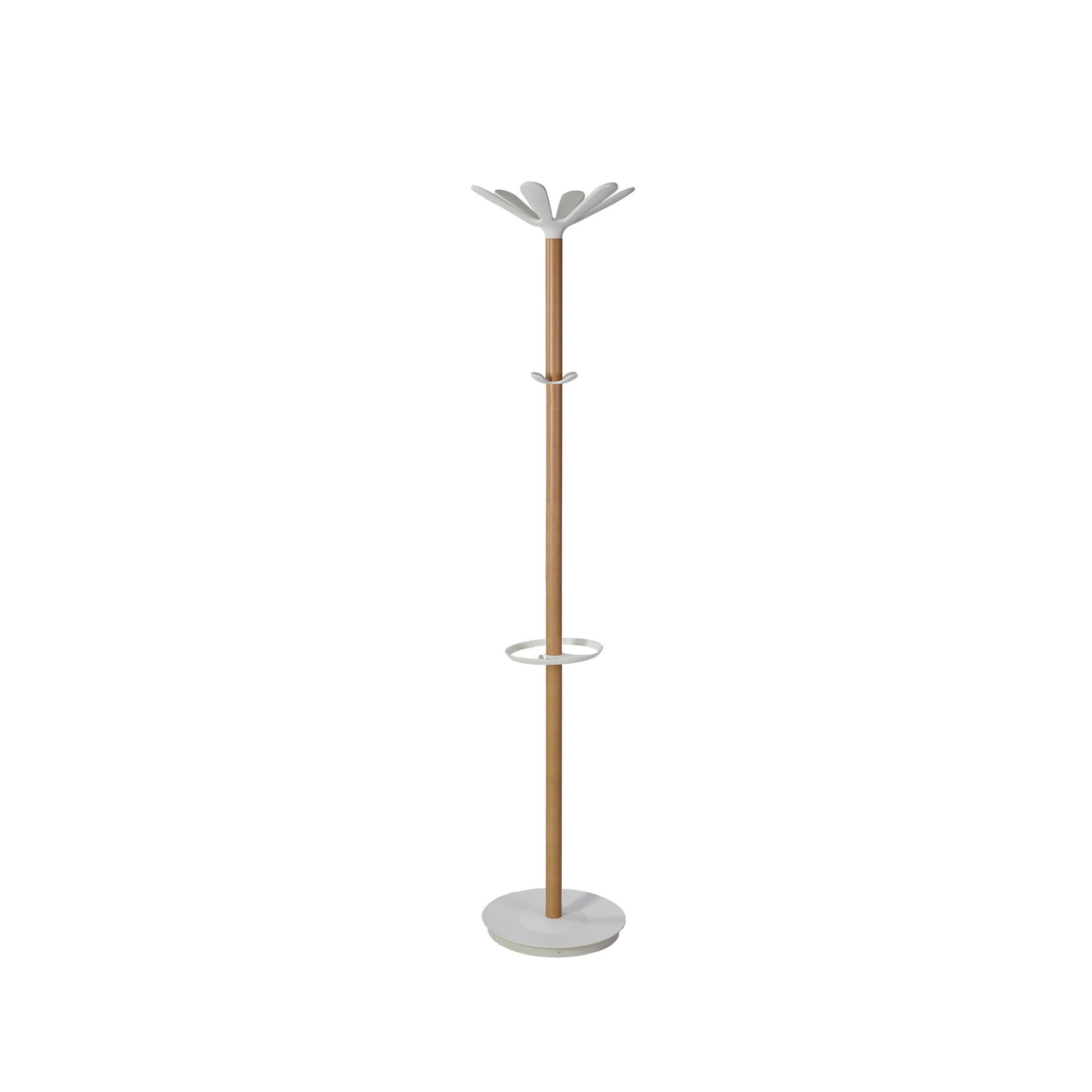 Wooden Coat Stand | Beech-White