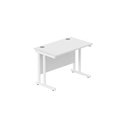 Core|Double Upright|Rectangular Desk (FSC)|1000x600|Arctic White-Arctic White