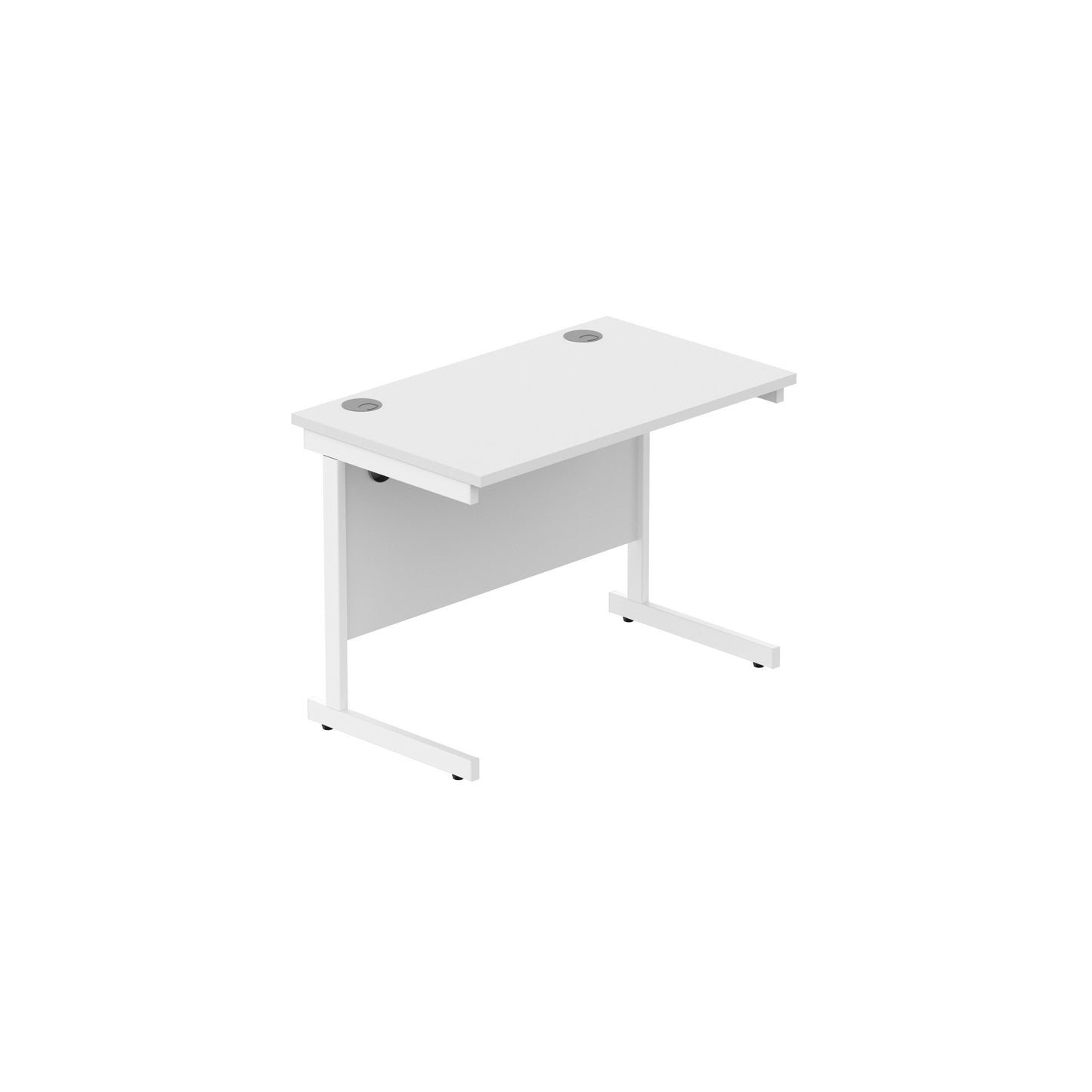 Core|Single Upright|Rectangular Desk (FSC)|1000x600|Arctic White-Arctic White