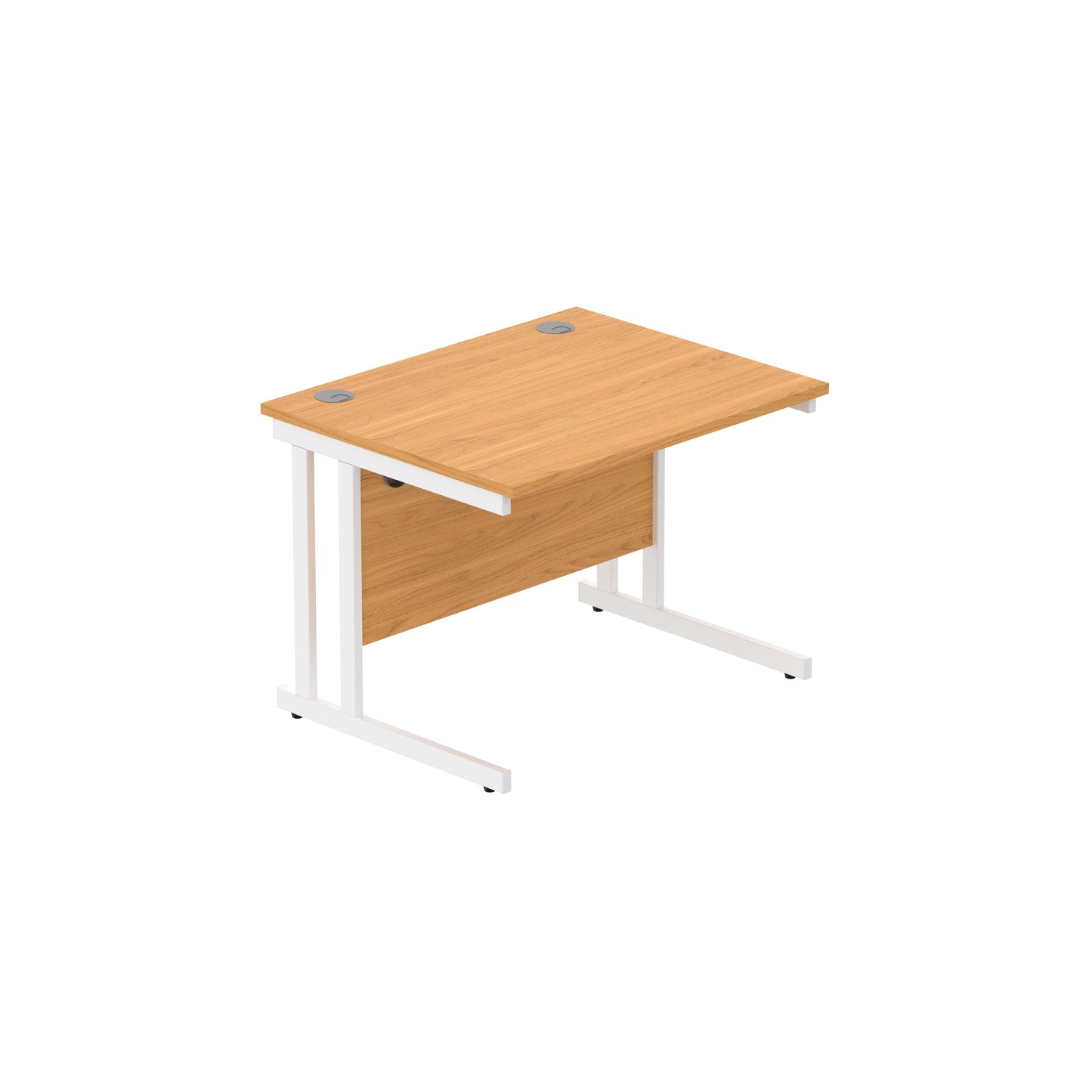 Core|Double Upright|Rectangular Desk (FSC)|1000x800|Norwegian Beech-White