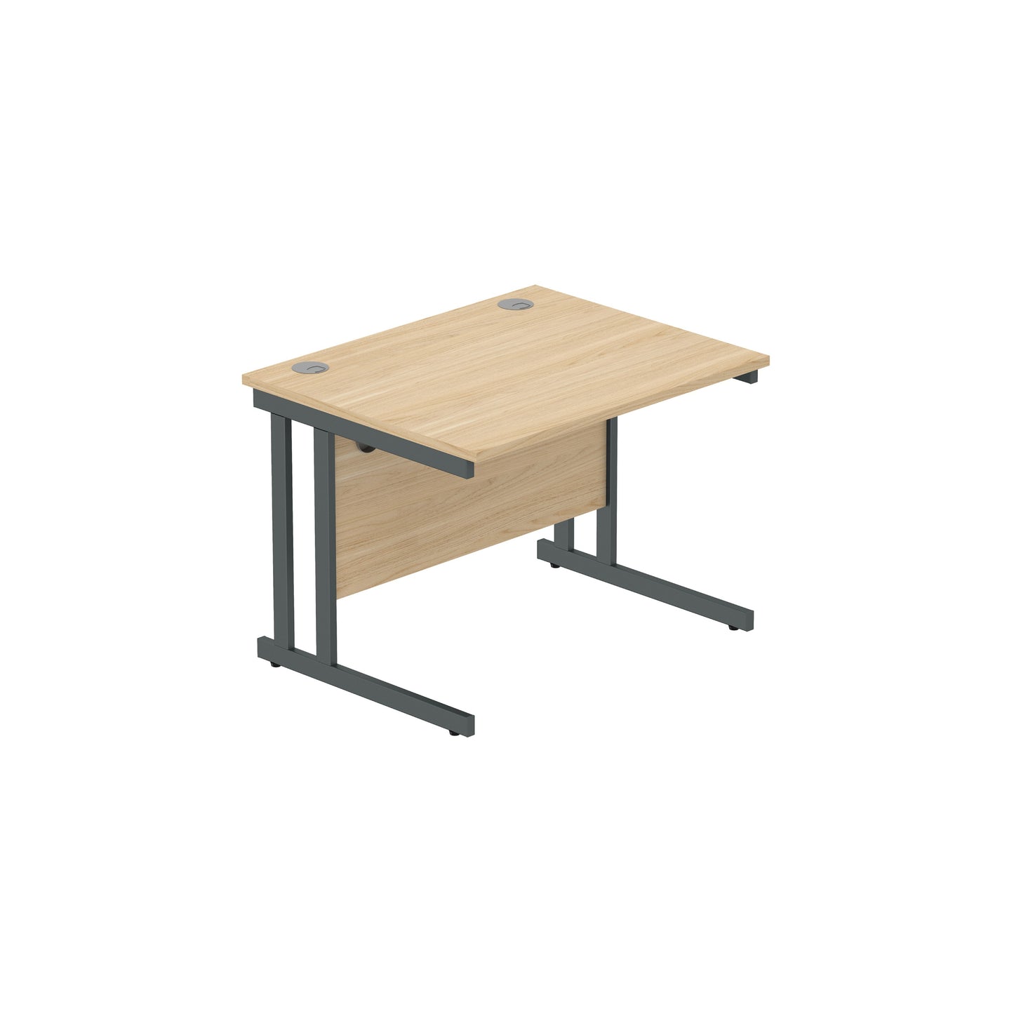 Core|Double Upright|Rectangular Desk (FSC)|1000x800|Canadian Oak-Graphite