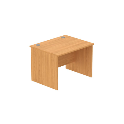 Core|Panel Leg|Rectangular Desk|1000x800|Norweigan Beech-Graphite