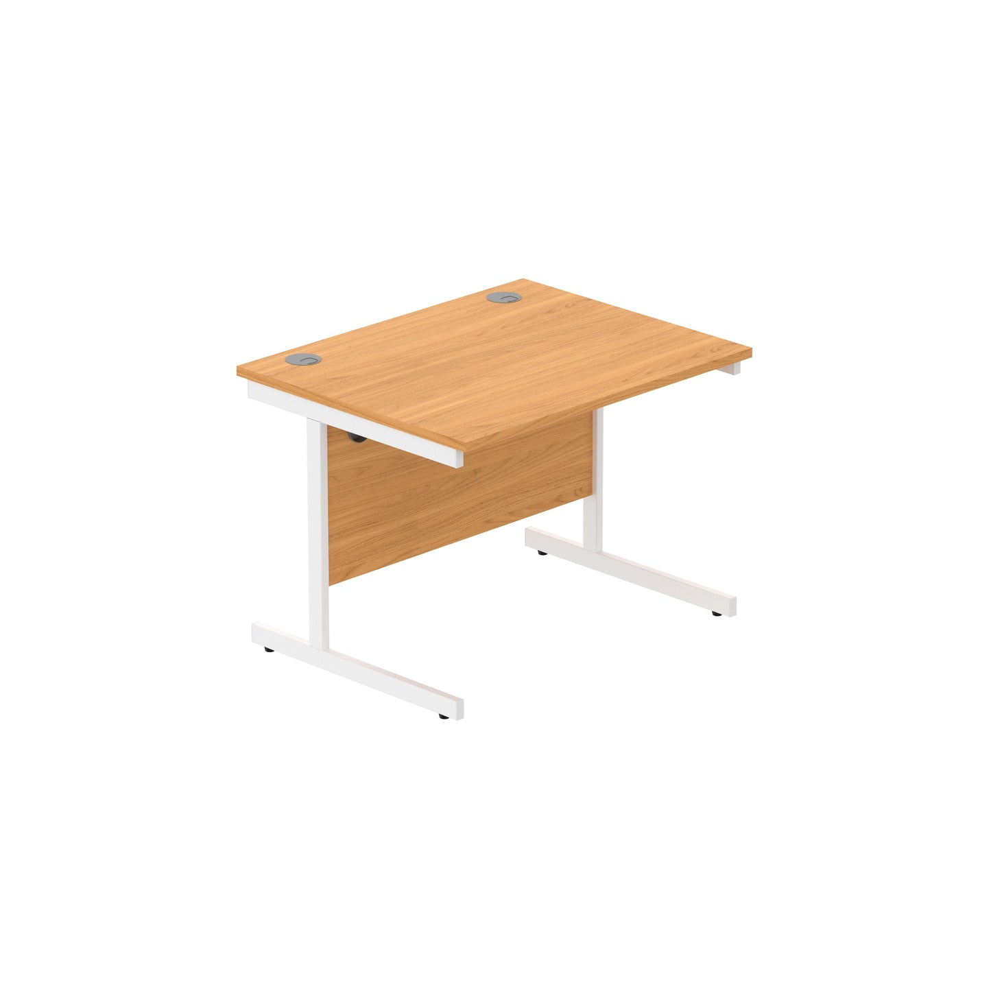 Core|Single Upright|Rectangular Desk (FSC)|1000x800|Norwegian Beech-White