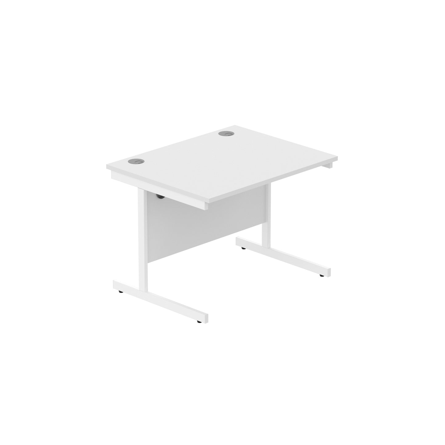 Core|Single Upright|Rectangular Desk (FSC)|1000x800|Arctic White-Arctic White