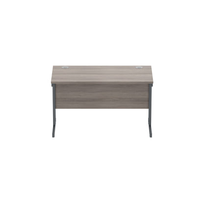 Core|Double Upright|Rectangular Desk (FSC)|1200x600|Alaskan Grey Oak-Graphite